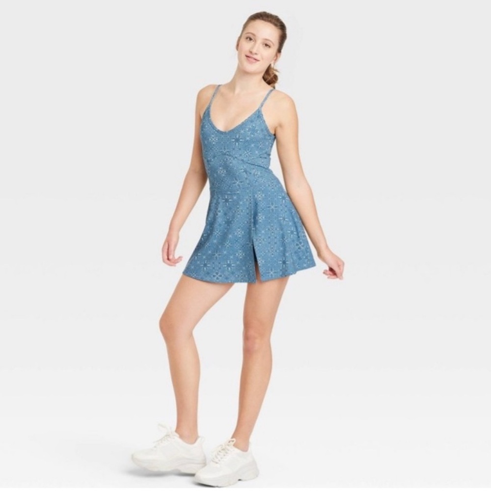 JoyLab Bandana print Corset Detail Skort Dress